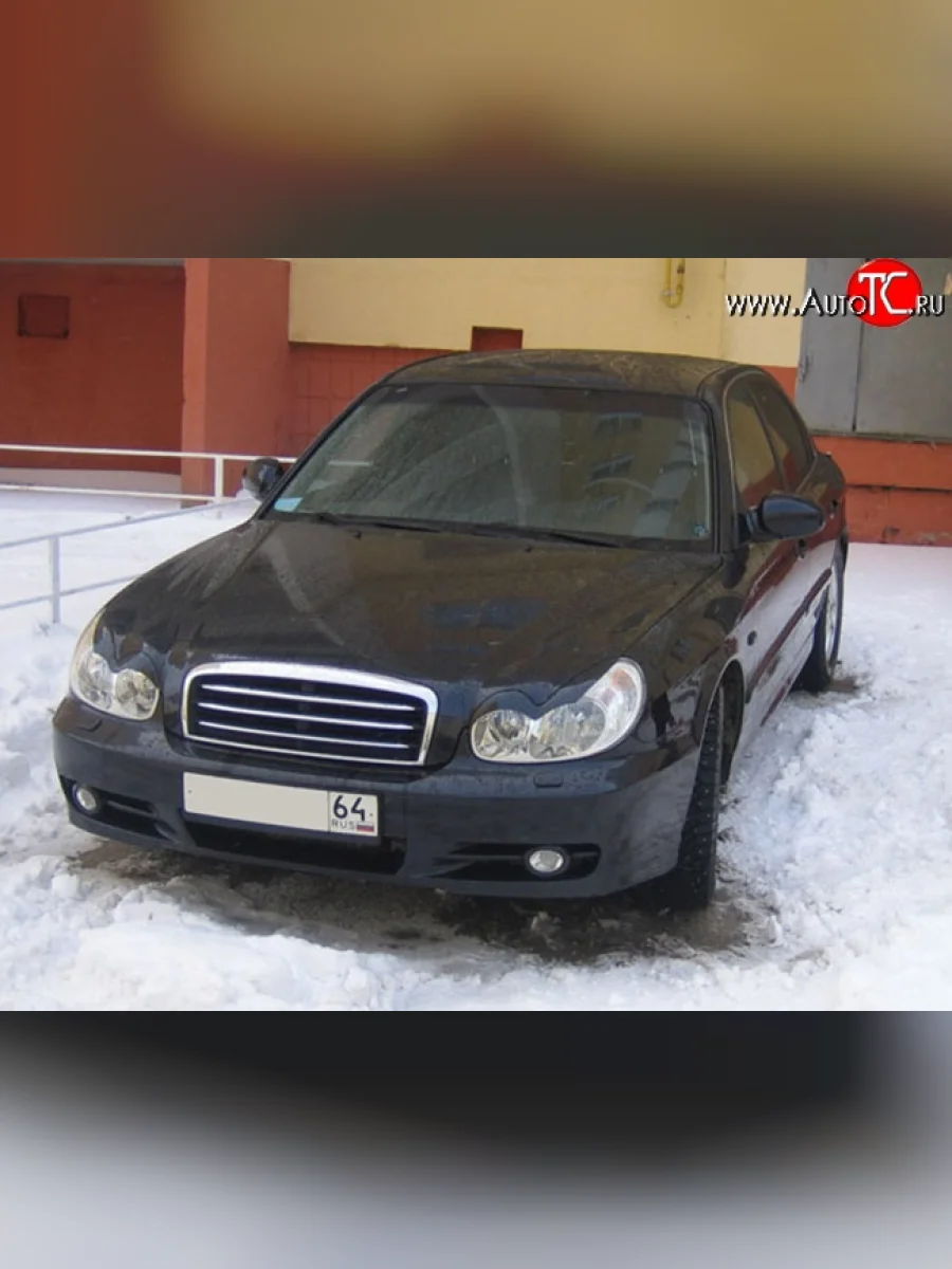 Реснички на фары M-VRS 2 Hyundai Sonata EF рестайлинг ТагАЗ (2001-2013) (Неокрашенные)  в Керчи Республика Крым