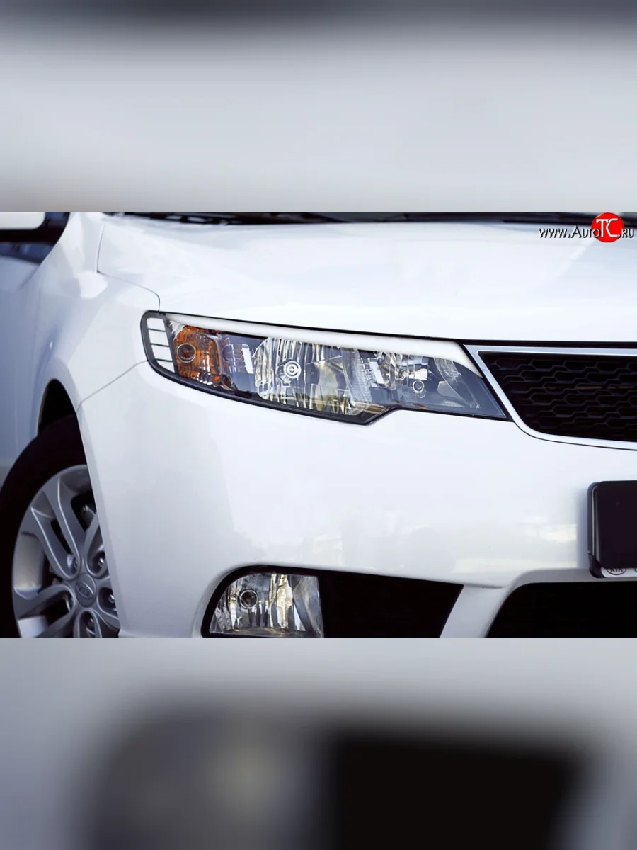 Реснички RA на фары KIA Cerato 2 TD седан (2008-2013) (Неокрашенные)  в Самаре Самарской области
