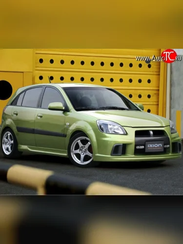Передний бампер Ixion KIA Rio 2 JB дорестайлинг, хэтчбэк 5 дв. (2005-2009)