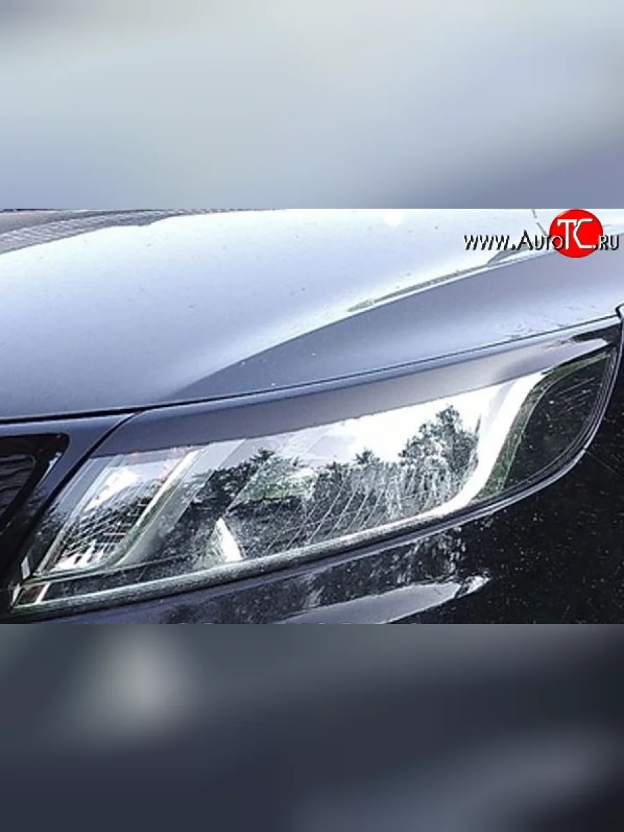 Реснички на фары M-VRS KIA Rio 3 QB хэтчбек 5 дв. дорестайлинг (2011-2015) (Неокрашенные)  в Керчи Республика Крым