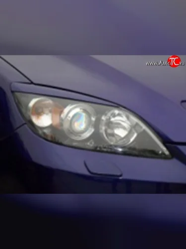 Комплект ресничек на фары M-VRS Mazda 3/Axela BK дорестайлинг, хэтчбэк (2003-2006)