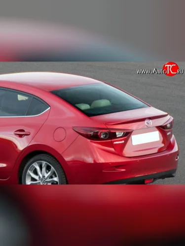 Лип спойлер M-VRS Mazda 3/Axela BM дорестайлинг седан (2013-2016)
