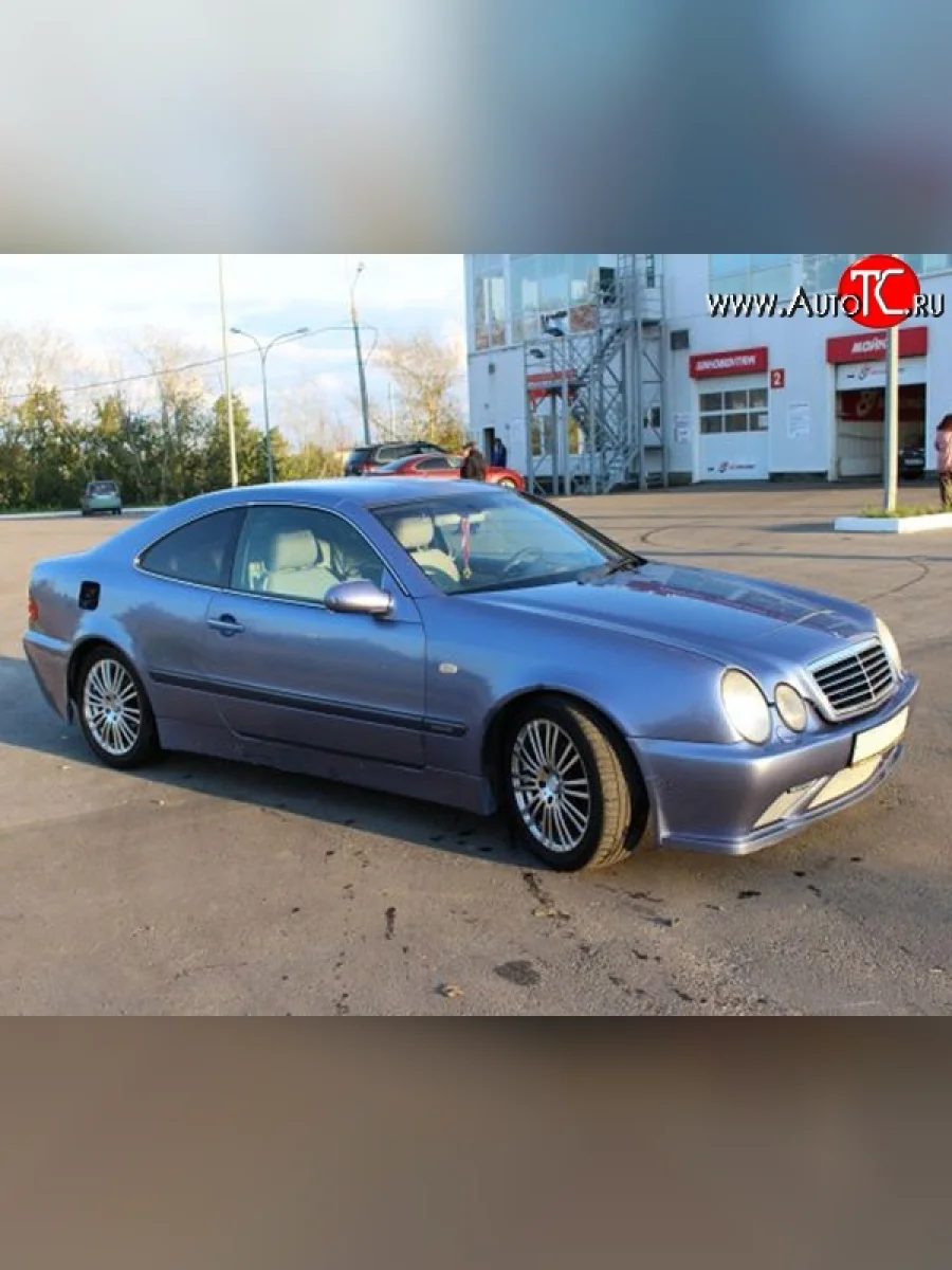 Пороги накладки M-VRS на Mercedes-Benz CLK class W208 (1997-2002) (Неокрашенные)  в Самаре Самарской области