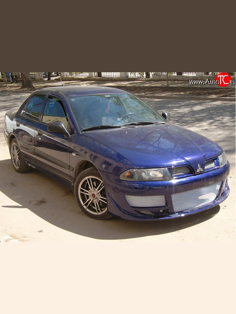 Передний бампер M-VRS Mitsubishi Carisma (1999-2004) (Без сетки, Неокрашенный)  в Перми Пермском крае