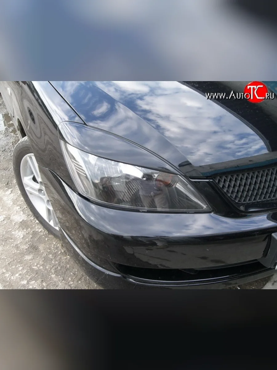 Комплект узких ресничек Evo V1 Mitsubishi Lancer 9 CS седан 2-ой рестайлинг (2005-2009) (Неокрашенные)  с доставкой в г. Пермь