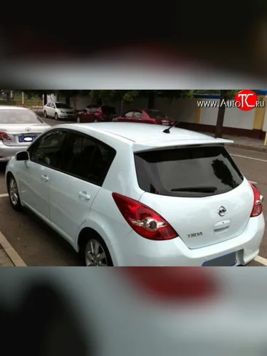 Спойлер хэтчбек M-VRS Nissan Tiida 1 C11 хэтчбэк дорестайлинг, Япония (2004-2007)