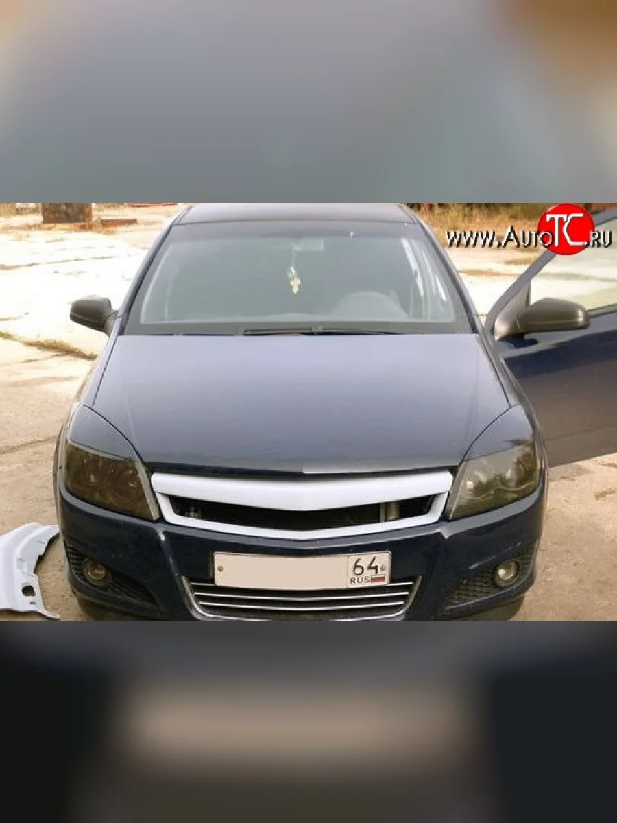 Решётка радиатора Style Opel Astra H хэтчбек 5дв дорестайлинг (2004-2007) (Неокрашенная)  с доставкой в г. Керчь