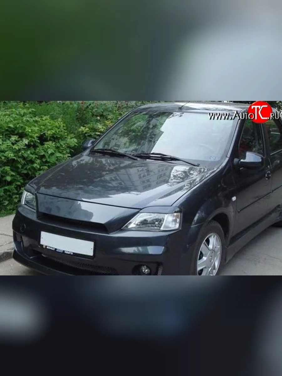 Реснички на фары M-VRS Renault Logan 1 дорестайлинг (2004-2010) (Неокрашенные)  в Самаре Самарской области