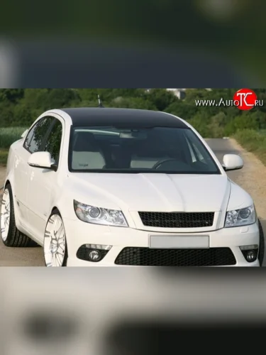 Реснички на фары M-VRS Skoda Octavia A5 рестайлинг универсал (2008-2013)