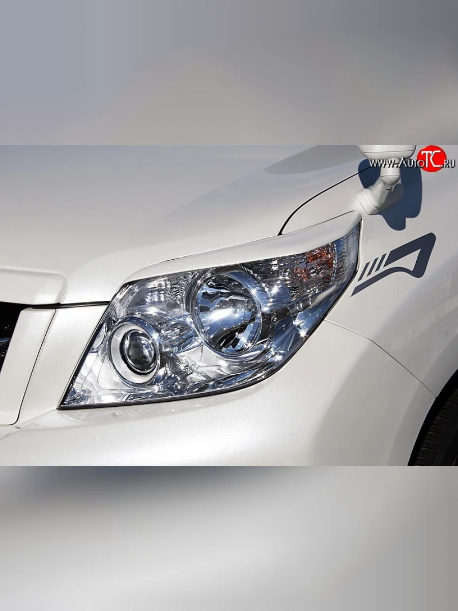 Реснички JAOS V2 на фары Toyota Land Cruiser Prado J150 дорестайлинг (2009-2013) (Неокрашенные)  в Перми Пермском крае