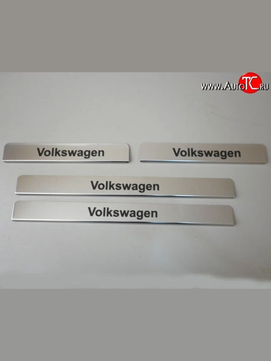 Накладки на порожки автомобиля M-VRS (нанесение надписи методом окраски) Volkswagen Jetta A6 седан дорестайлинг (2011-2015)  в Самаре Самарской области