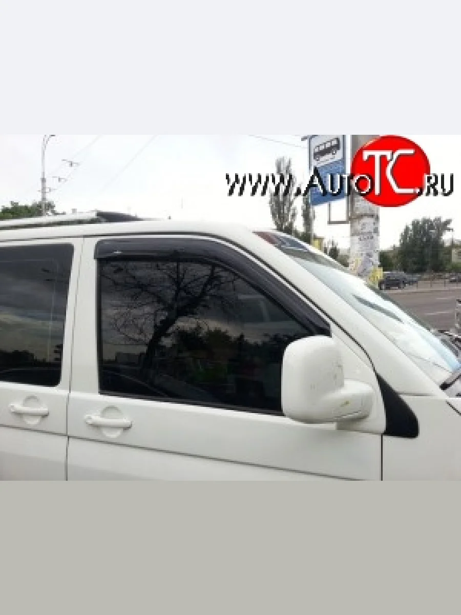 Комплект дефлекторов окон (Multivan) SkyLine Volkswagen Transporter T5 дорестайлинг (2003-2009)  в Самаре Самарской области