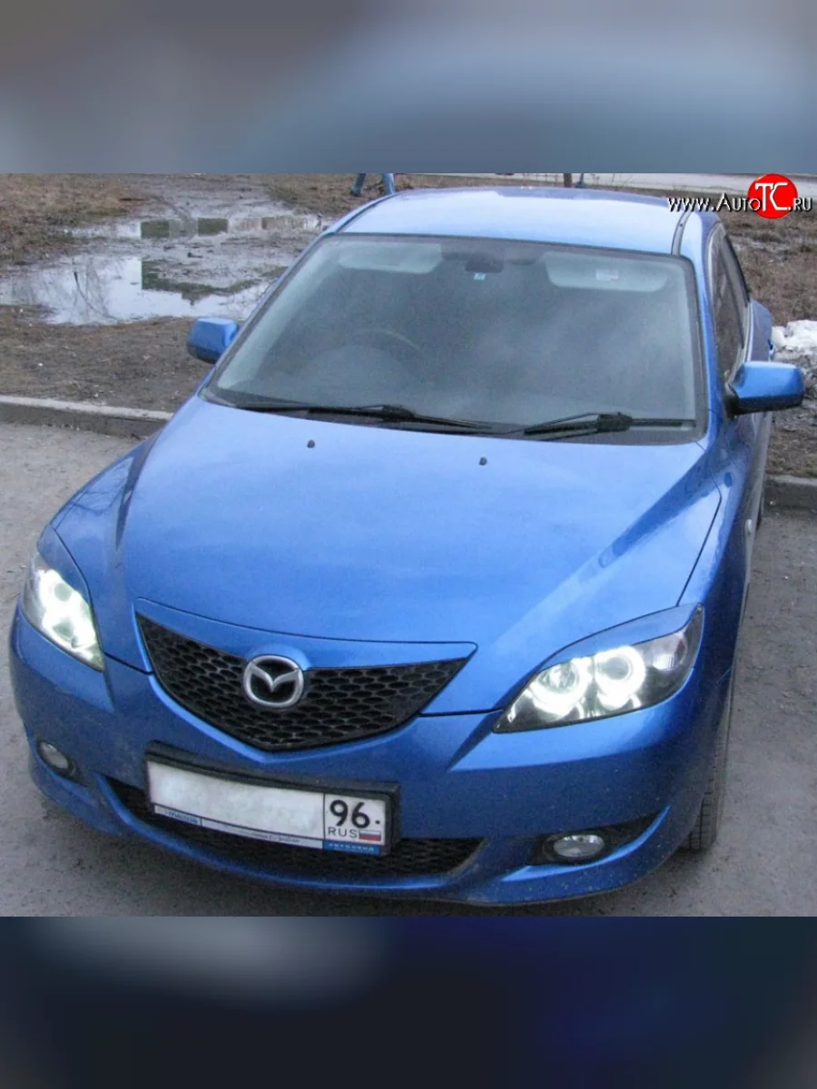 Реснички Racing  Mazda 3/Axela (2006-2009) BK (Неокрашенные)  в Перми Пермском крае