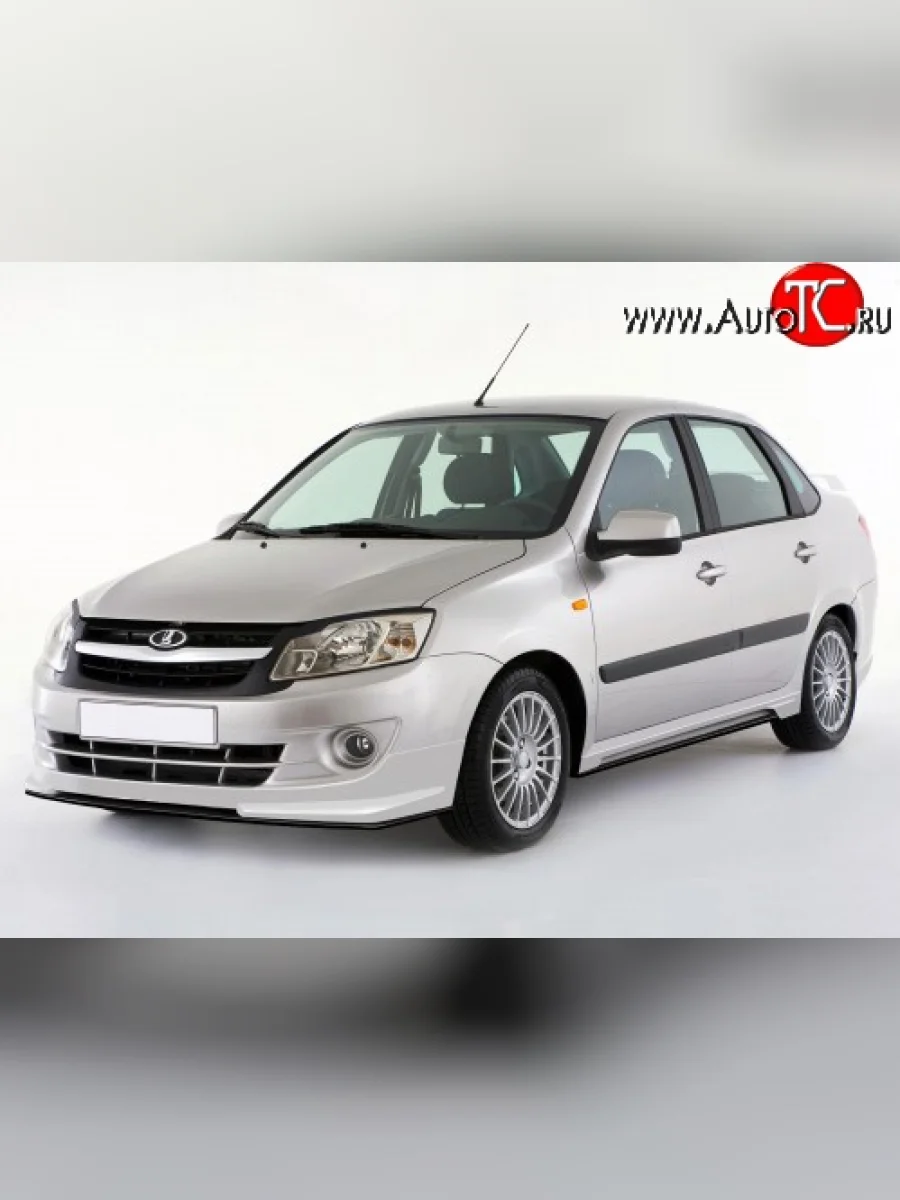 Накладка Sport-Style на передний бампер Лада ВАЗ Гранта 2190 седан  дорестайлинг (2011-2017) (Неокрашенная)  в Керчи Республика Крым
