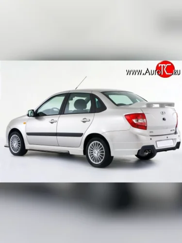 Накладка Sport-Style на задний бампер Лада ВАЗ Гранта  2190 (2011-2017) седан  дорестайлинг