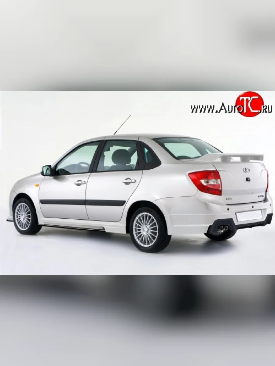 Накладка Sport-Style на задний бампер Лада ВАЗ Гранта 2190 седан  дорестайлинг (2011-2017) (Неокрашенная)  в Керчи Республика Крым