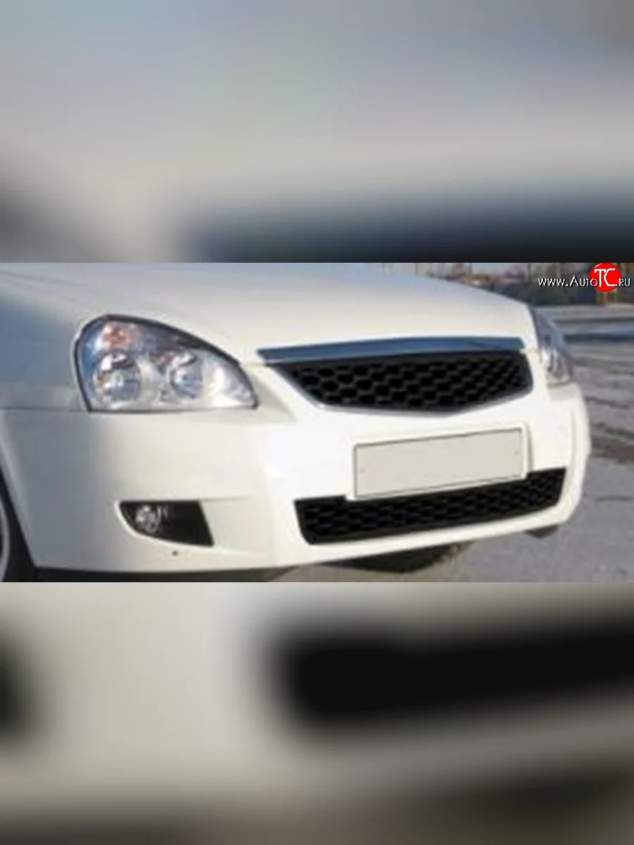 Вставка в нижнюю часть бампера Stan  Лада ВАЗ Приора (2013-2018) 21728, 2170, 2171, 2172 (Неокрашенная)  с доставкой в г. Керчь