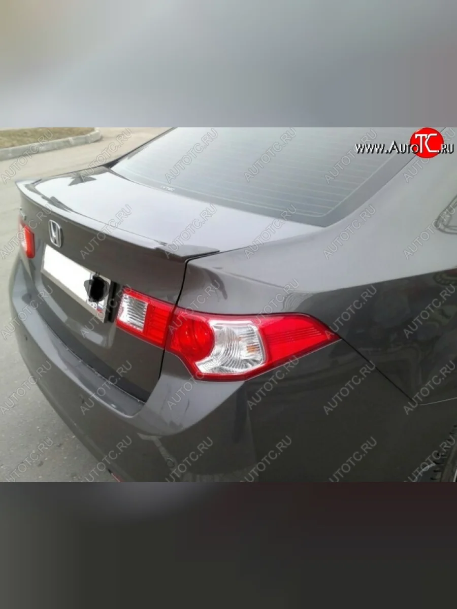 Лип спойлер Лезвие Honda Accord 8 CU седан дорестайлинг (2008-2011) (Неокрашенный)  в Керчи Республика Крым