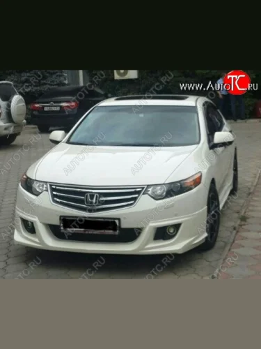 Накладка на передний бампер Style Honda Accord  8 CU (2008-2011) седан дорестайлинг