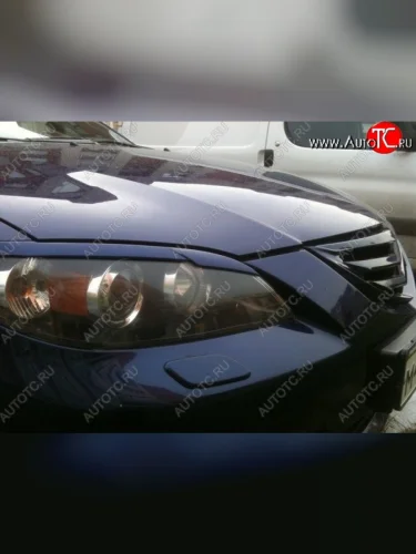 Реснички на фары Корнер Mazda 3/Axela  BK (2003-2009) дорестайлинг седан, рестайлинг седан