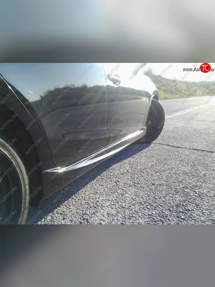 Пороги накладки Style Mazda 3/Axela BM дорестайлинг седан (2013-2016) (Неокрашенные)  в Самаре Самарской области