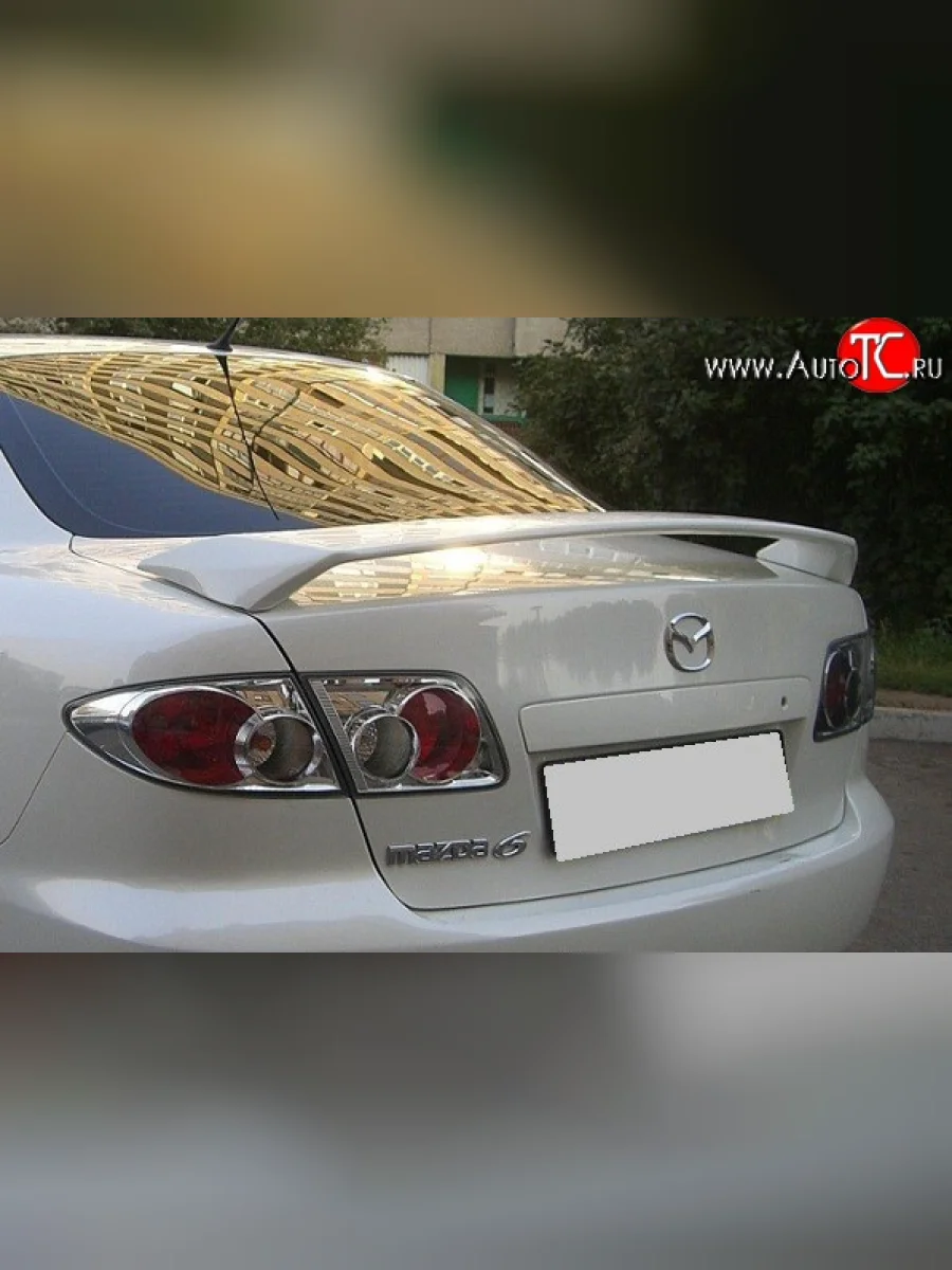 Спойлер RS  Mazda 6 (2002-2005) GG (Неокрашенный)  в Перми Пермском крае