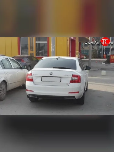 Имитация насадок глушителя на задний бампер Sport 