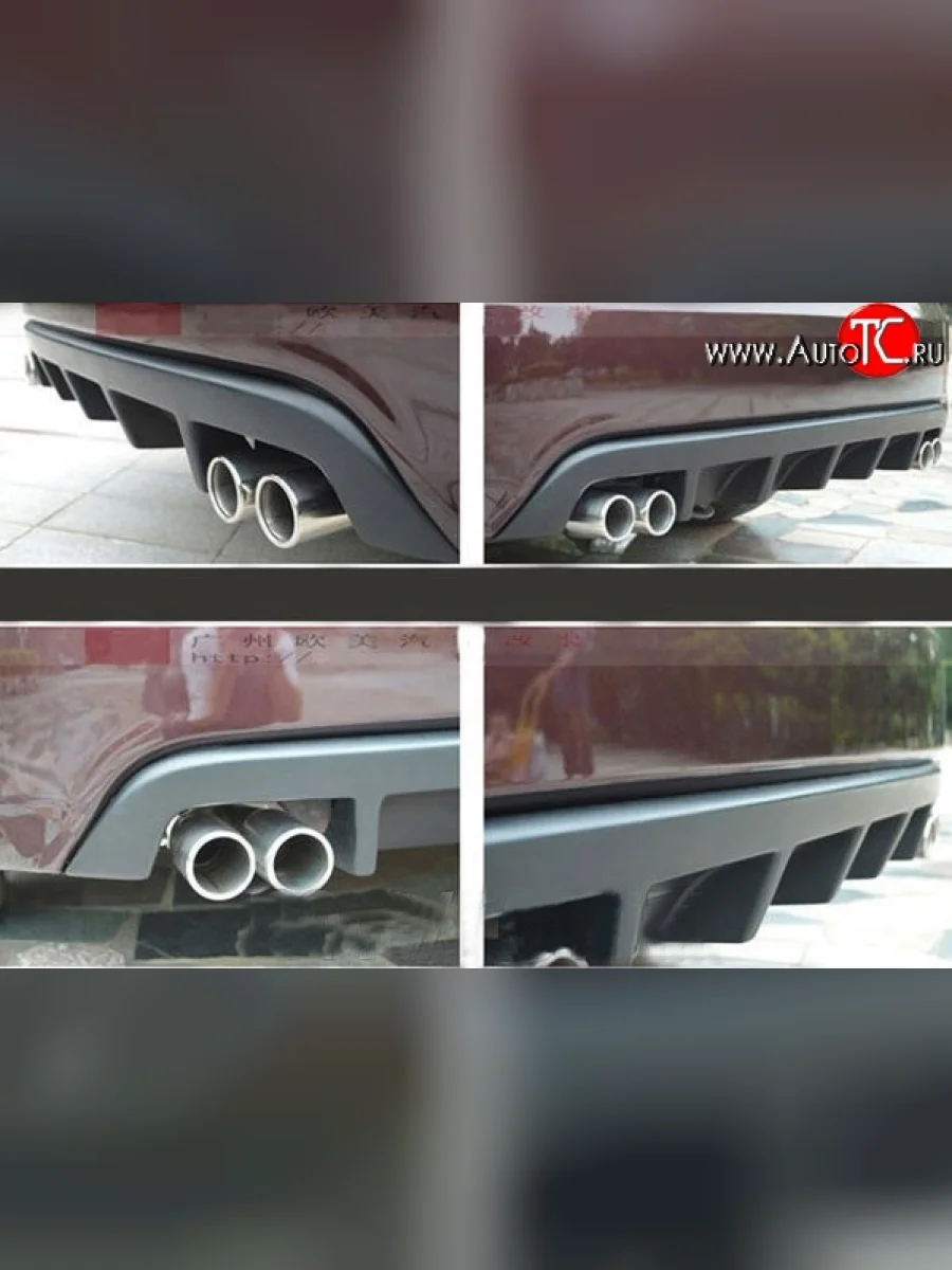 Диффузор заднего бампера M-VRS KIA Cerato 2 TD седан (2008-2013) (Неокрашенная)  с доставкой в г. Керчь