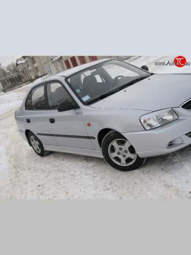 Реснички Classic-Style на фары Hyundai Accent  2 LC (1999-2012) седан дорестайлинг (ТагАЗ)