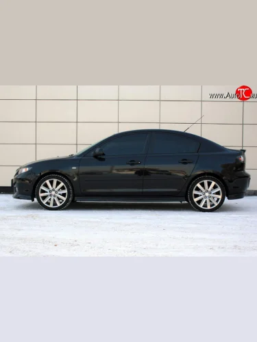Пороги накладки Global-Tuning Mazda 3/Axela  BK (2003-2009) дорестайлинг седан, рестайлинг седан
