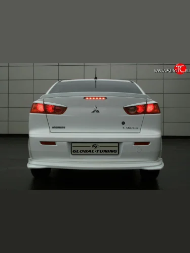 Накладка заднего бампера Mitsubishi Global-Tuning Mitsubishi Lancer  10 CY (2007-2017) седан дорестайлинг, седан рестайлинг