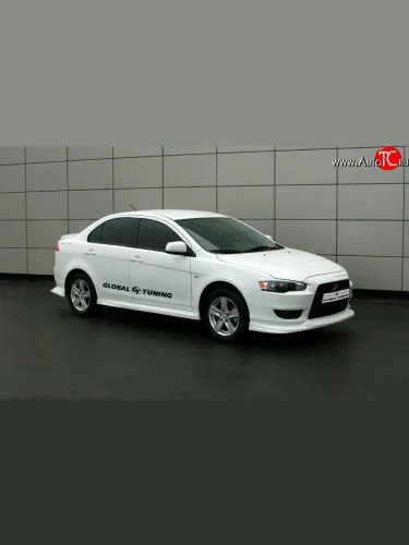 Пороги накладки Global-Tuning Mitsubishi Lancer  10 CY (2007-2017) седан дорестайлинг, хэтчбэк дорестайлинг, седан рестайлинг, хэтчбек 5 дв рестайлинг