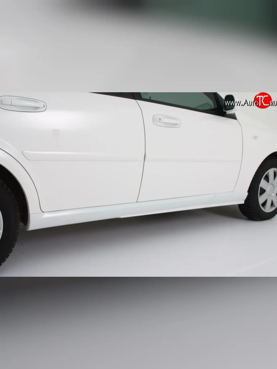 Пороги накладки Sport на Chevrolet Lacetti хэтчбек (2002-2013) (Неокрашенные)  в Перми Пермском крае