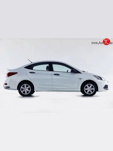 Пороги накладки Sport Hyundai Solaris RBr седан дорестайлинг (2010-2014)