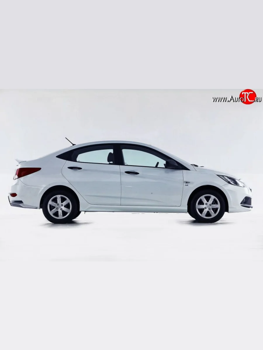 Пороги накладки Sport KIA Rio 3 QB хэтчбек 5 дв. рестайлинг (2015-2017) (Неокрашенные)  в Самаре Самарской области