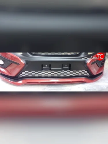 Решетка в воздухозаборник бампера Xmug X-ray (нижняя) Лада ВАЗ Гранта 2190 седан  дорестайлинг (2011-2017)