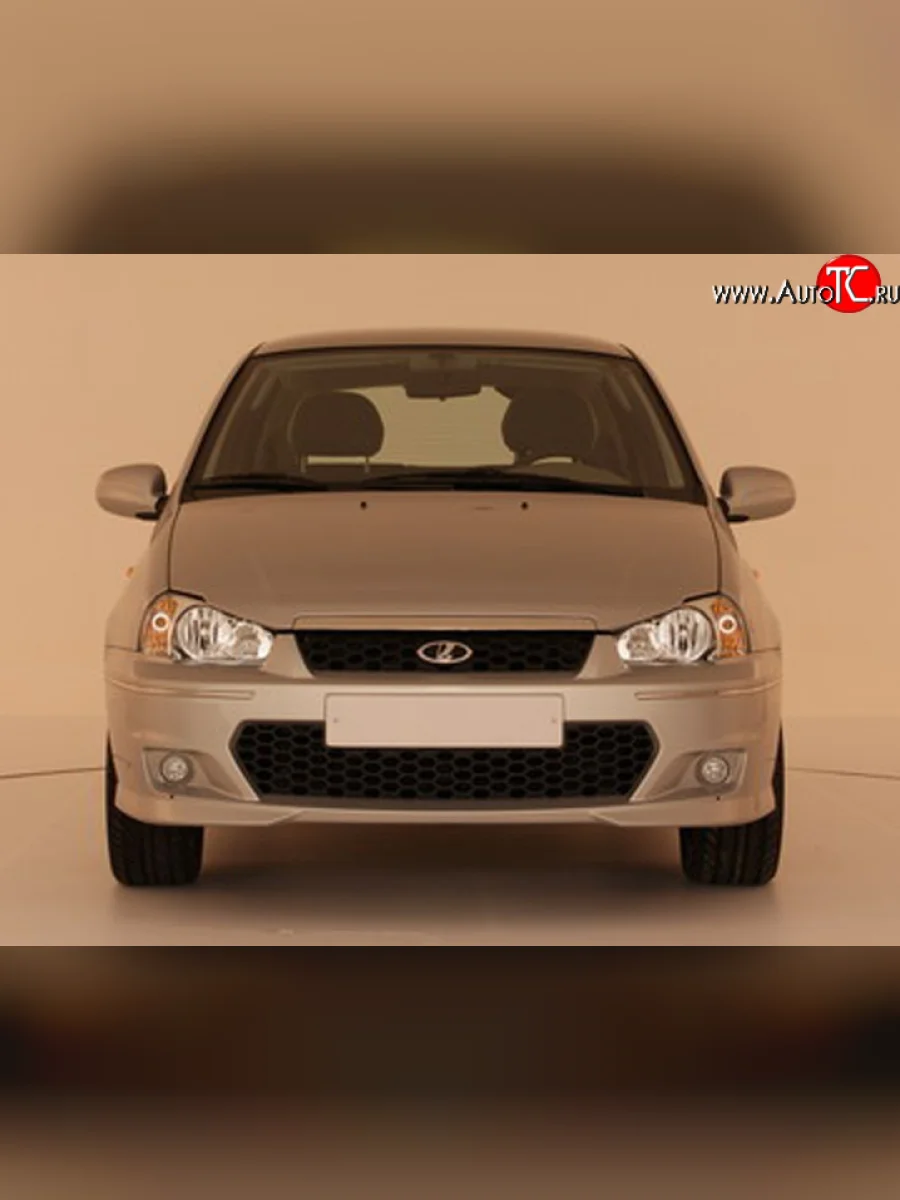 Передний бампер Руни Лада ВАЗ Калина 1119 хэтчбек (2004-2013) (Неокрашенный)  в Перми Пермском крае