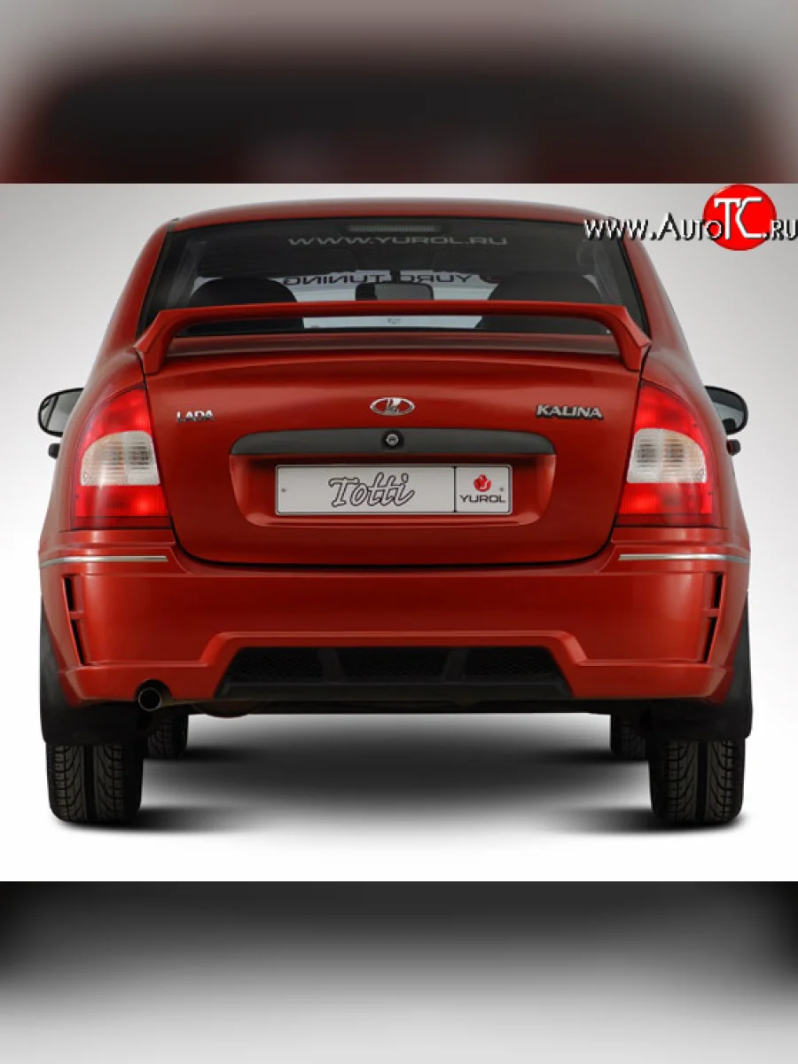 Задний бампер Тотти Лада ВАЗ Калина 1118 седан (2004-2013) (Неокрашенный)  в Перми Пермском крае