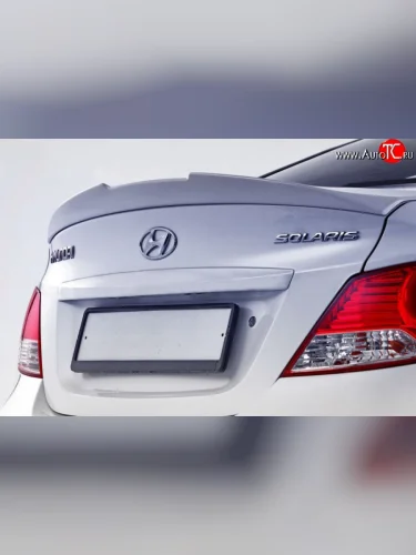 Лип спойлер Style Hyundai Solaris  RBr (2010-2017) седан дорестайлинг, седан рестайлинг