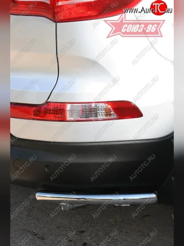 Защита заднего бампера из боковых уголков Souz-96 (d42) KIA Sportage  3 SL (2010-2016) дорестайлинг, рестайлинг