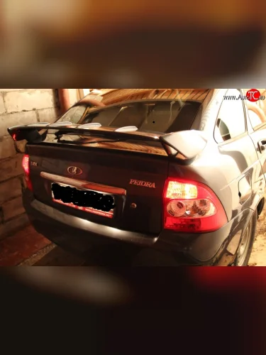 Спойлер багажника 21728 Priora Sport Лада ВАЗ Приора 2172 хэтчбек дорестайлинг (2008-2014)