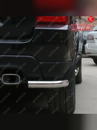 Защита заднего бампера из боковых уголков рестайлинг Souz-96 (d60) KIA Sportage  2 JE,KM (2004-2008) дорестайлинг