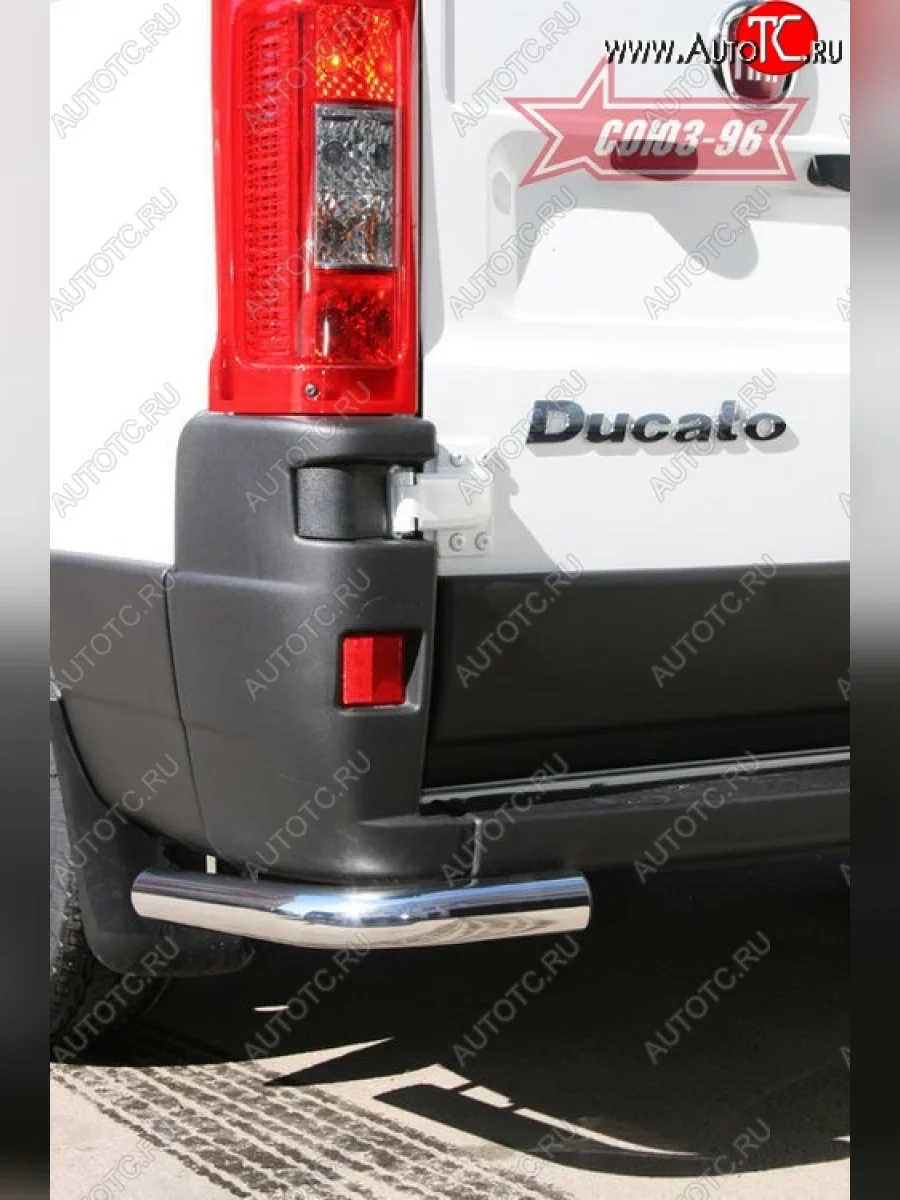 Защита заднего бампера из боковых уголков (пр-во Елабуга) Souz-96 (d60) Fiat Ducato 290 (2014-2025)  с доставкой в г. Керчь