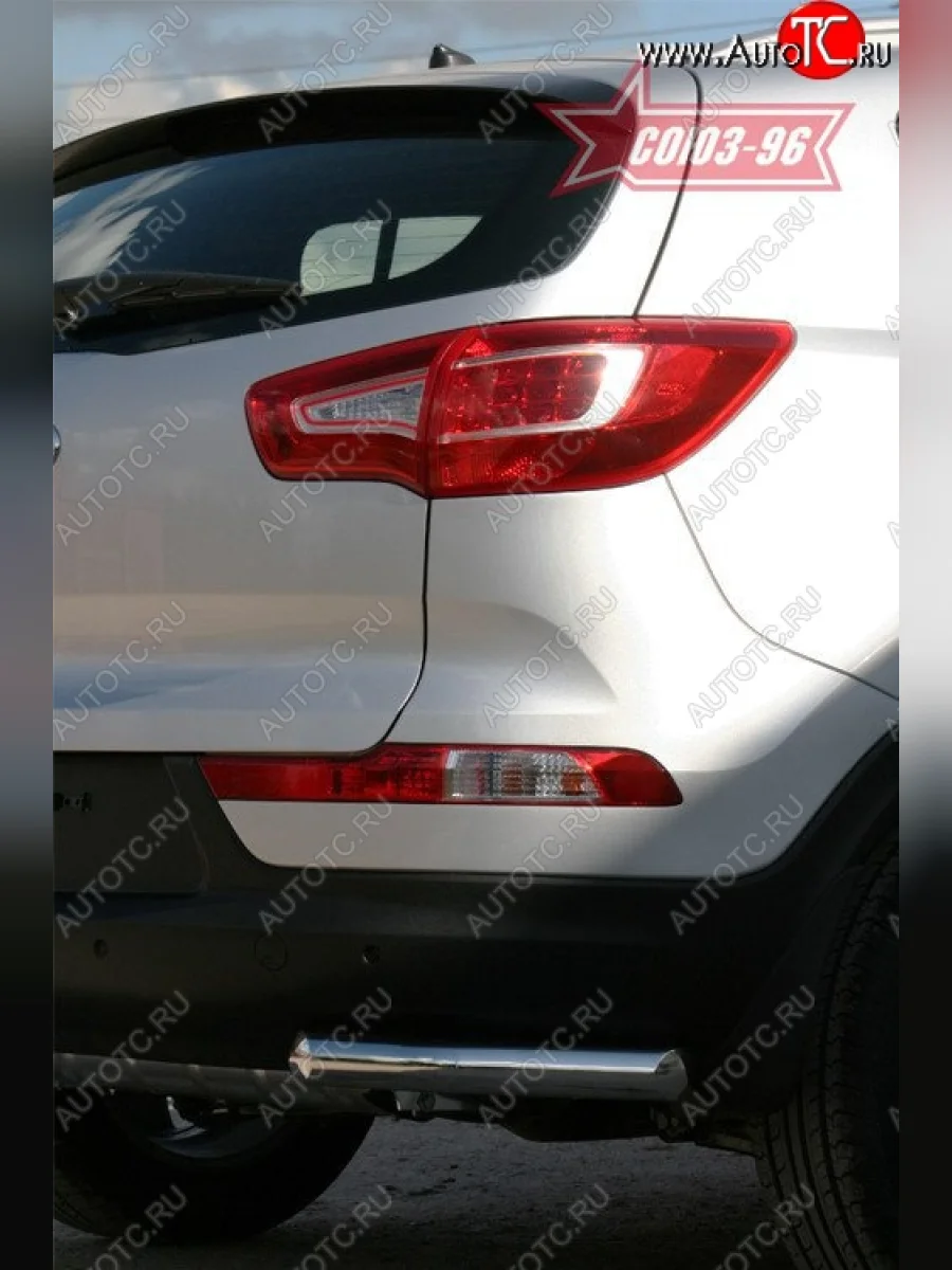 Защита заднего бампера из боковых уголков Souz-96 (d60)  KIA Sportage (2010-2016) 3 SL  в Самаре Самарской области