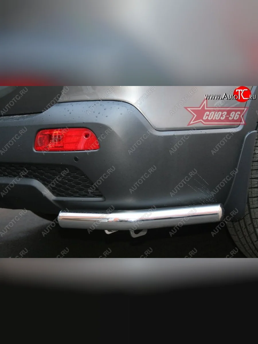 Защита заднего бампера из боковых уголков Souz-96 (d60) KIA Sorento XM дорестайлинг (2009-2012)  в Керчи Республика Крым