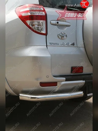 Защита заднего бампера из боковых уголков Souz-96 (d60) Toyota RAV4  XA30 (2010-2013) 5 дв. удлиненный 2-ой рестайлинг