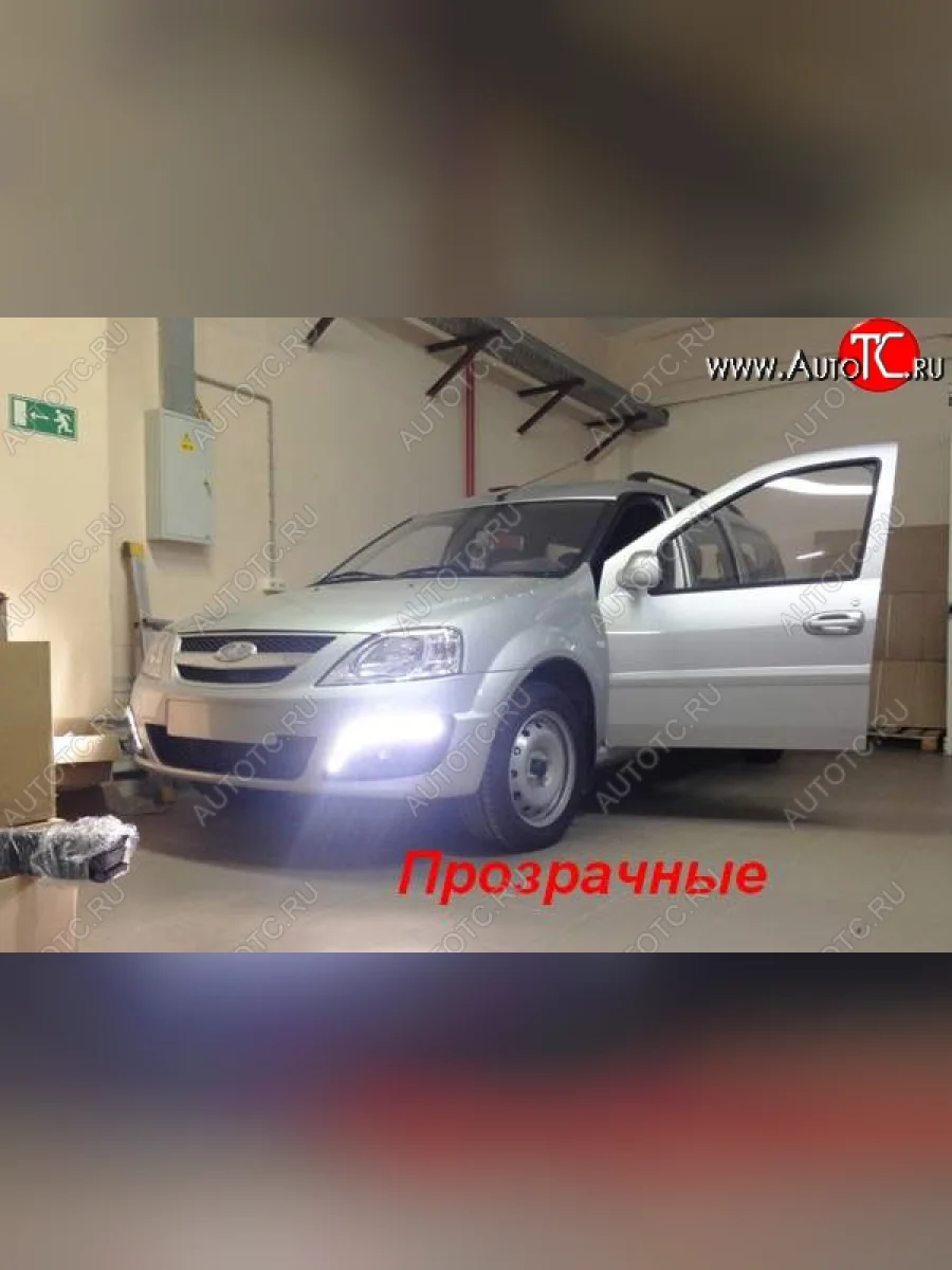 Вставки под ПТФ с ДХО в передний бампер Тюн-Авто Лада ВАЗ Ларгус дорестайлинг R90 (2012-2021) (Стандарт)  в Керчи Республика Крым