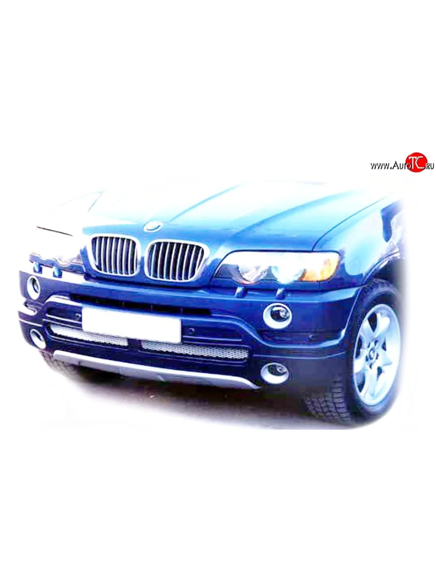 Накладка AS Concept на передний бампер BMW X5 E53 дорестайлинг (1999-2003) (Неокрашенная)  в Самаре Самарской области
