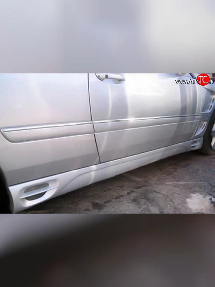 Пороги накладки McLaren F-01 Mercedes-Benz E-Class W210 дорестайлинг седан (1996-1999) (Неокрашенные)  в Перми Пермском крае