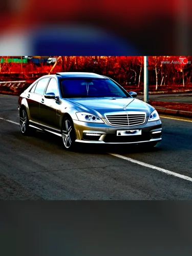 Передний бампер AMG Mercedes-Benz S class 5 W221 седан дорестайлинг (2005-2009)